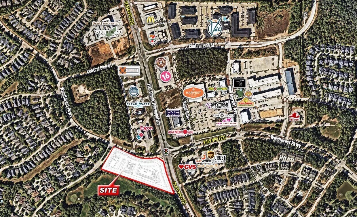 SWC of Fish Creek Thoroughfare and Woodforest Pkwy, Montgomery, TX à louer Photo principale– Image 1 sur 4