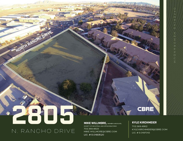 2805 N Rancho Dr, Las Vegas, NV à vendre - Photo de l’immeuble – Image 1 sur 2