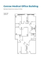 1501 River Pointe Dr, Conroe, TX à louer Plan d’étage– Image 1 sur 6