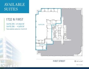 1730 N 1st St, San Jose, CA à louer Plan d’étage– Image 1 sur 1