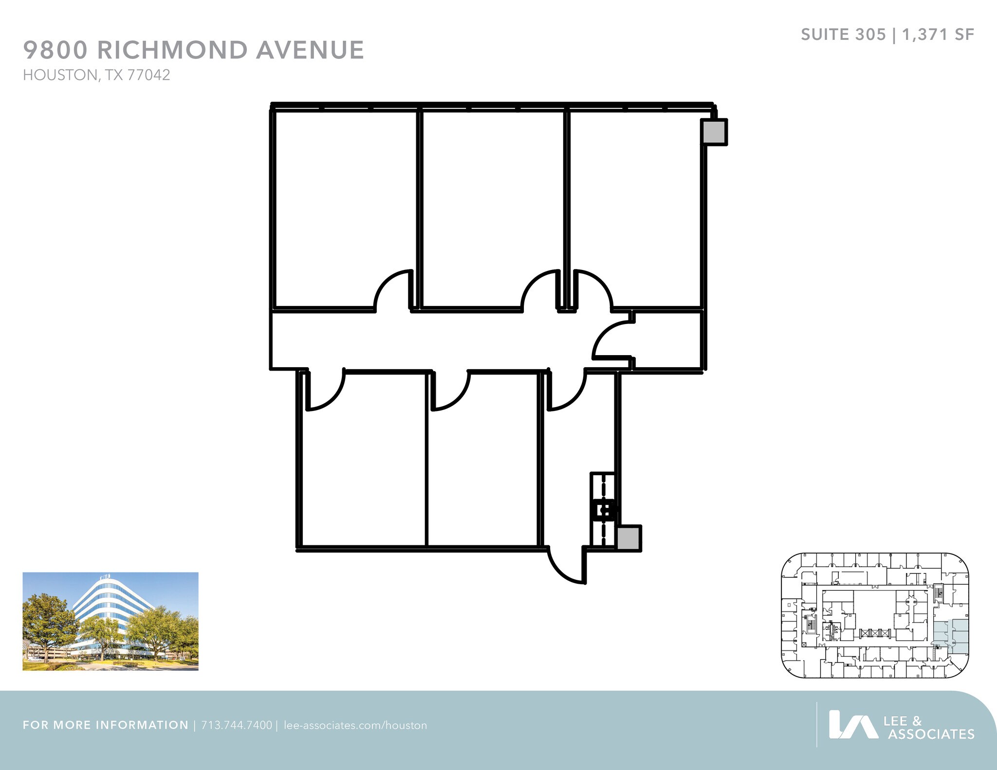 9800 Richmond Ave, Houston, TX à louer Plan d’étage– Image 1 sur 1