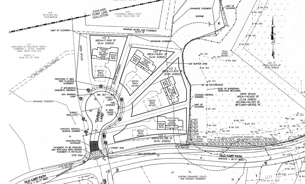 0 January Lane, Holliston, MA à vendre - Plan de site – Image 2 sur 2