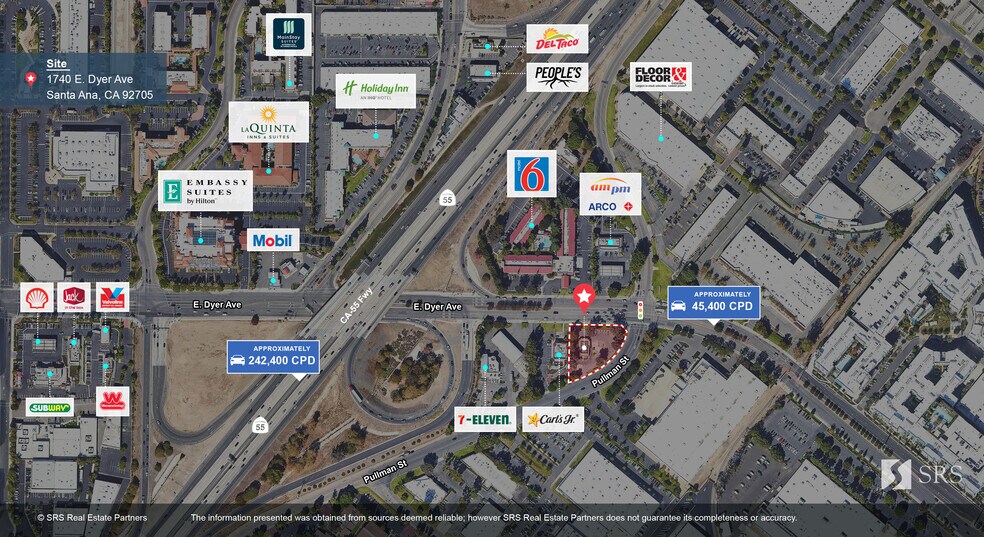 1740 E Dyer Rd, Santa Ana, CA à louer - Aérien – Image 2 sur 5