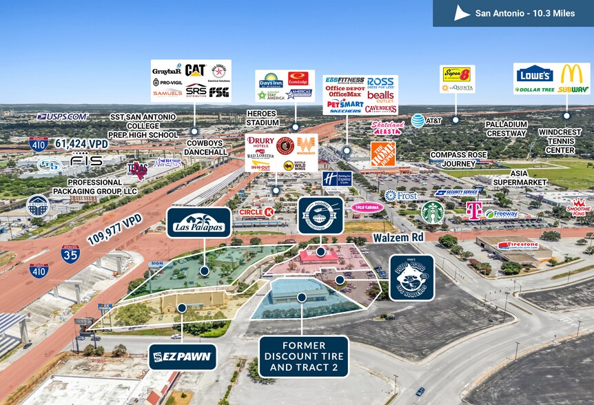 Walzem Corner - San Antonio, TX portefeuille de 5 biens à vendre sur LoopNet.fr - Photo de l’immeuble – Image 3 sur 9