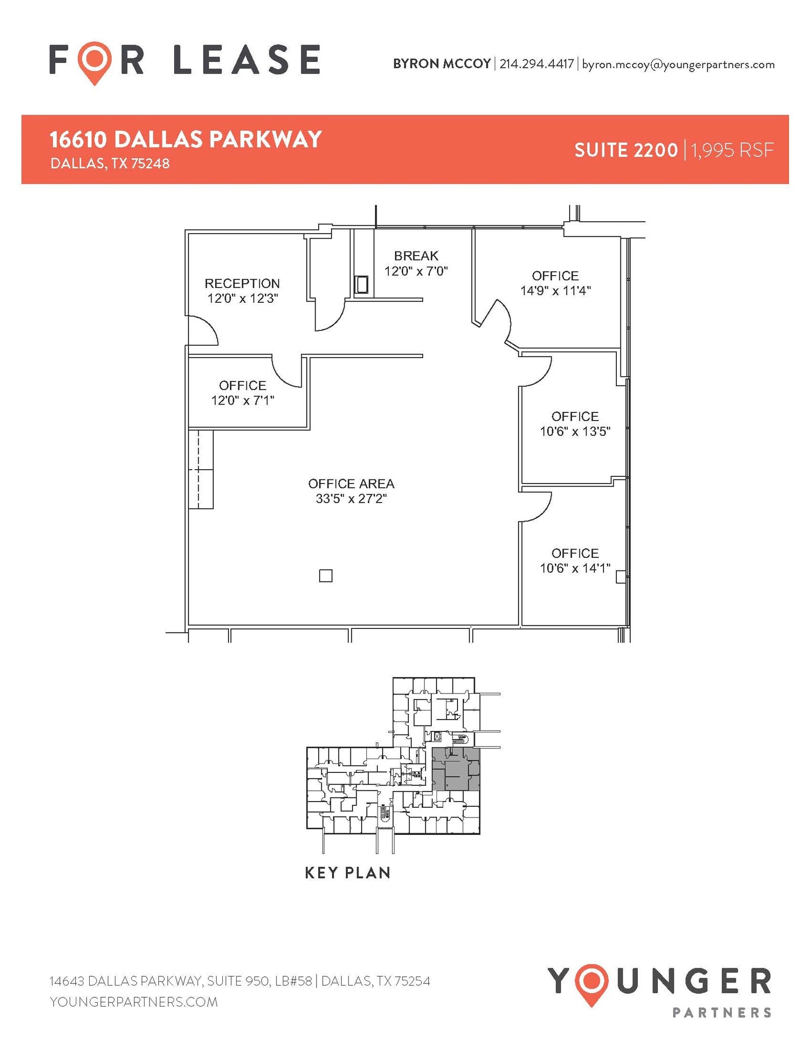 16610 N Dallas Pky, Dallas, TX à louer Plan d’étage– Image 1 sur 1