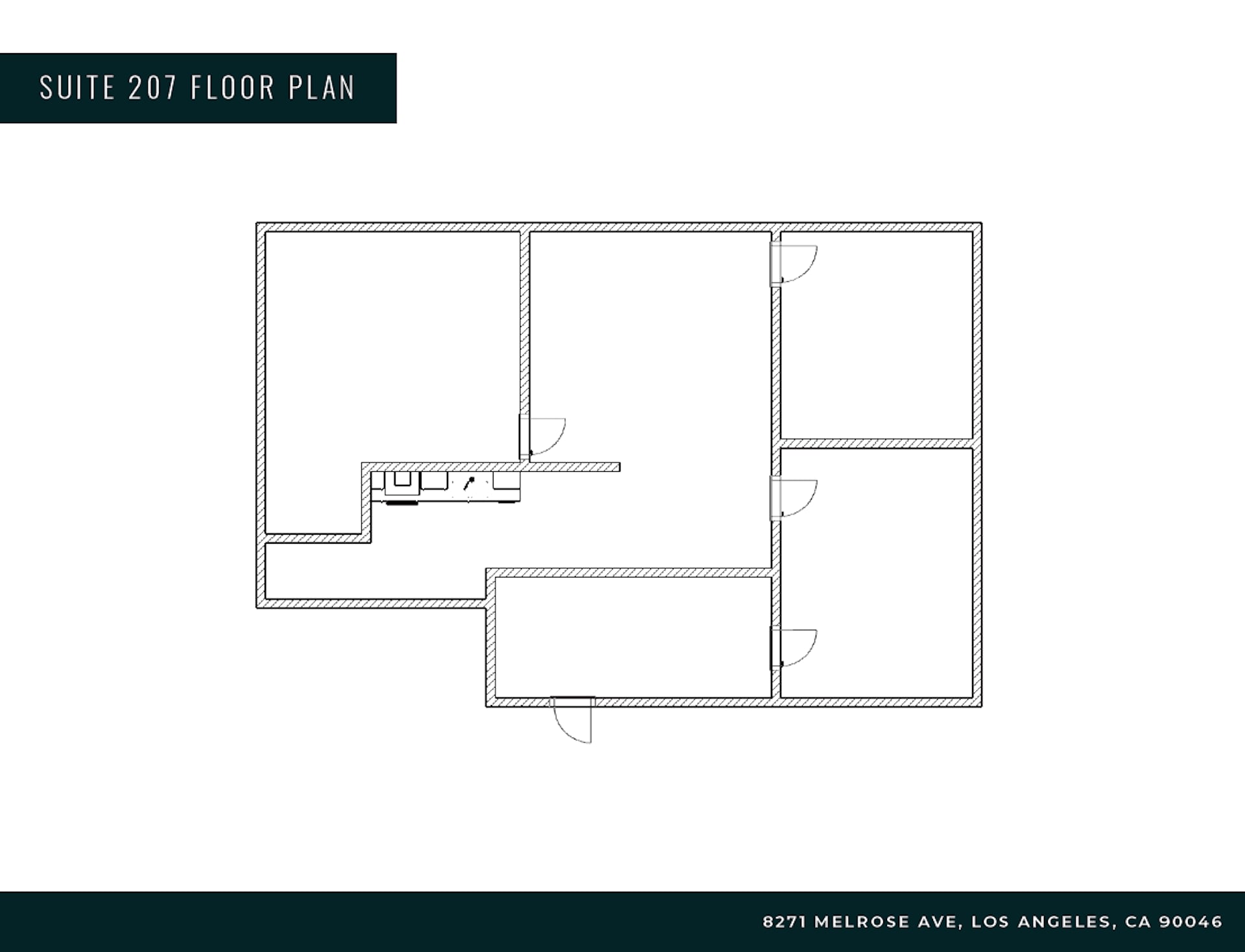 8271 Melrose Ave, Los Angeles, CA à louer Plan d’étage– Image 1 sur 1