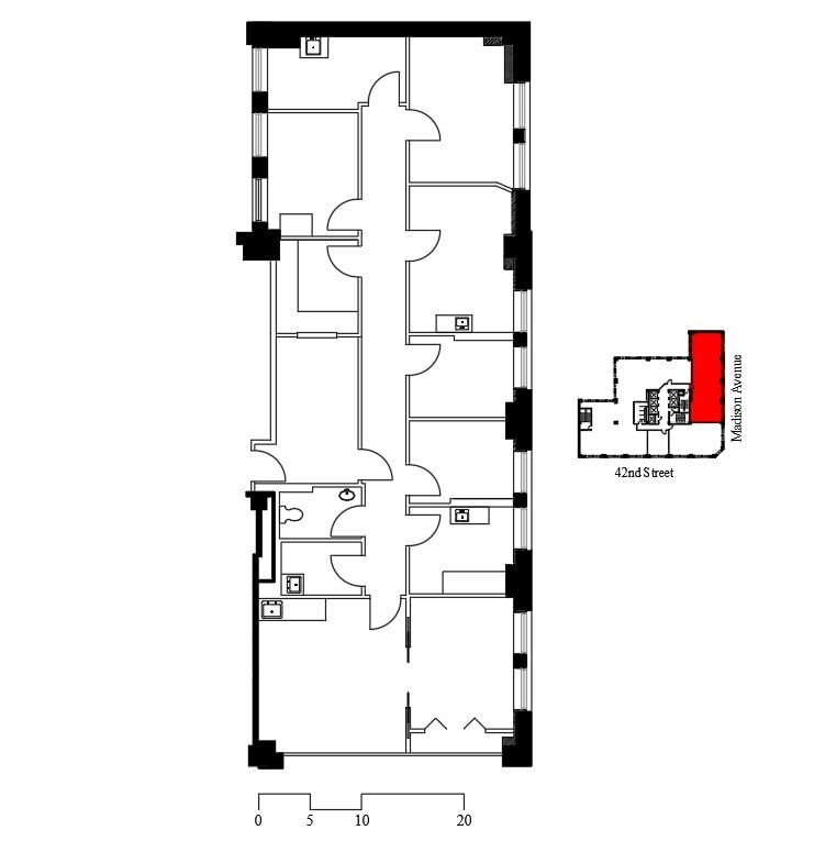 315 Madison Ave, New York, NY à louer Plan d’étage– Image 1 sur 1