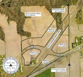 Plus de détails pour 6520 E CR 450 N, Lafayette, IN - Terrain à vendre