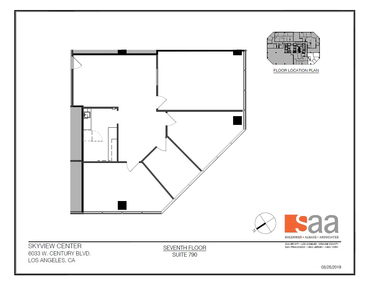 6033 W Century Blvd, Los Angeles, CA à louer Plan d’étage– Image 1 sur 1