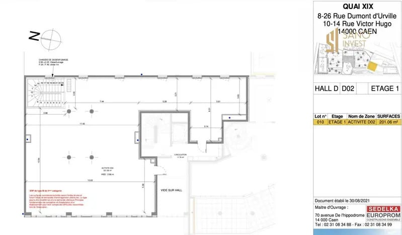 Bureau dans Caen à louer - Plan d’étage – Image 3 sur 6