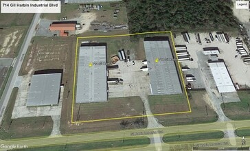 714 Gil Harbin Industrial Blvd, Valdosta, GA - Vue aérienne vue de carte - Image1