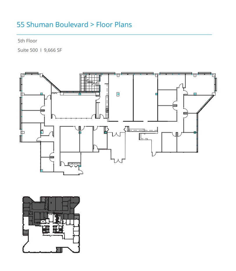 55 Shuman Blvd, Naperville, IL à louer Plan d’étage– Image 1 sur 1