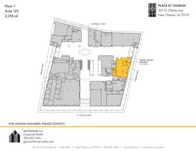 201 St. Charles Ave, New Orleans, LA à louer Plan de site– Image 1 sur 1