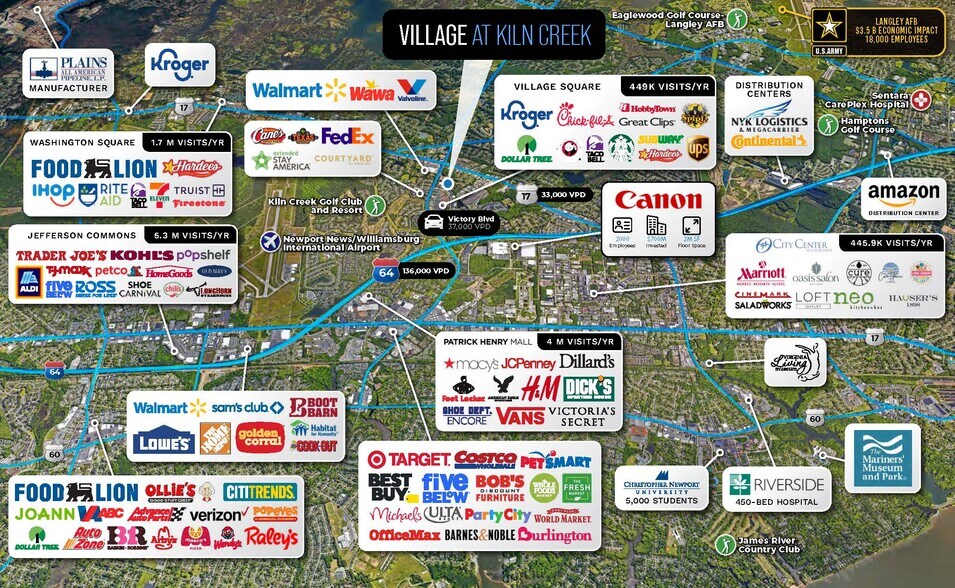 209 Village Ave, Yorktown, VA à vendre - Aérien – Image 2 sur 2