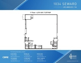 1034 Seward St, Los Angeles, CA à vendre Plan d’étage– Image 1 sur 1
