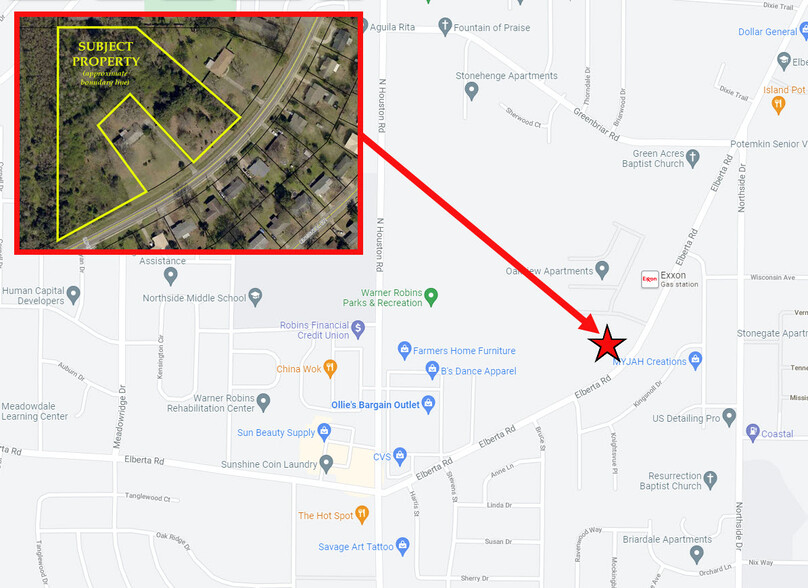 Elberta Rd, Warner Robins, GA à vendre - Photo de l’immeuble – Image 2 sur 2