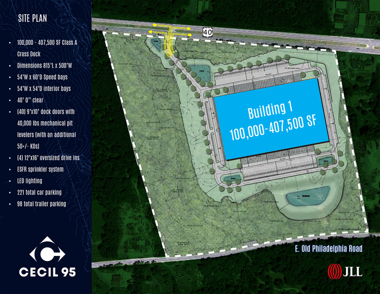 Pulaski Hwy, Elkton, MD à louer - Plan de site – Image 2 sur 3