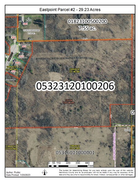 Sandy Bay Road Rd, Two Rivers, WI à vendre - Aérien – Image 1 sur 8