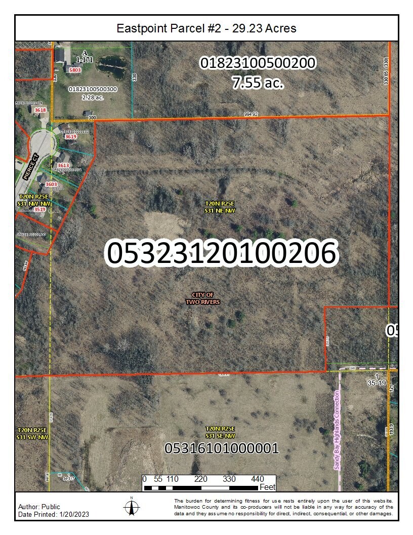 Sandy Bay Road Rd, Two Rivers, WI à vendre Aérien– Image 1 sur 9