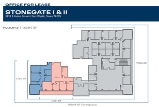 2813 S Hulen St, Fort Worth, TX à louer Plan d’étage– Image 1 sur 1