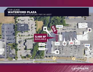 Plus de détails pour 5012-5160 Highland Rd, Waterford, MI - Local commercial à louer