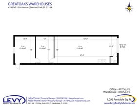 4700-4736 NE 12th Ave, Oakland Park, FL à louer Plan d’étage– Image 2 sur 5