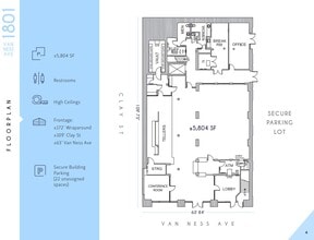 1801 Van Ness Ave, San Francisco, CA à louer Plan d’étage– Image 1 sur 1