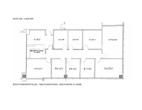 7900 Glades Rd, Boca Raton, FL à louer Plan de site– Image 1 sur 1