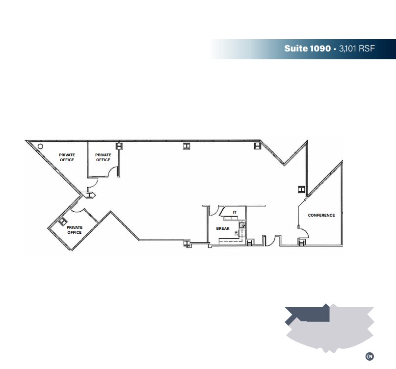 8880 Rio San Diego Dr, San Diego, CA à louer Plan d’étage– Image 1 sur 1