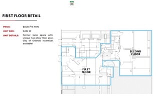 14 E Washington St, Orlando, FL à louer Plan d’étage– Image 1 sur 1