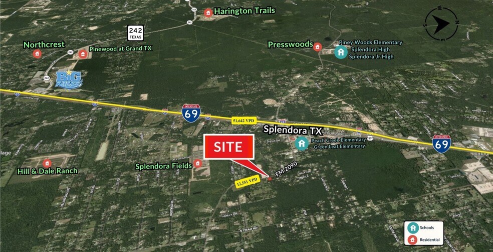 26785 FM 2090, Splendora, TX à vendre - Aérien – Image 3 sur 23