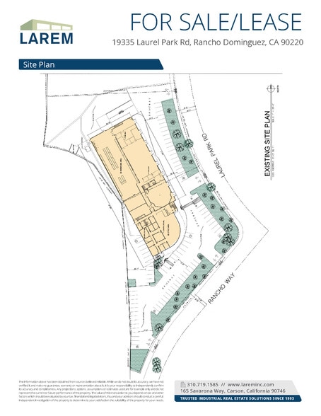 19335 S Laurel Park Rd, Compton, CA à vendre - Plan de site – Image 3 sur 3