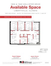 1900 Hollister Dr, Libertyville, IL à louer Plan d’étage– Image 2 sur 4