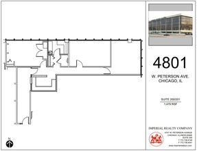 4801 W Peterson Ave, Chicago, IL à louer Plan d’étage– Image 1 sur 4