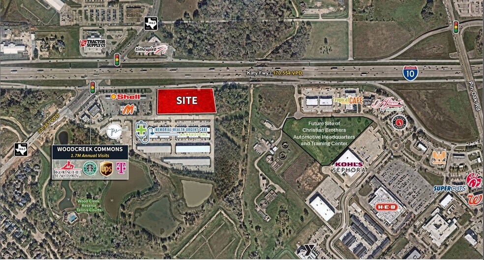 SEC I-10 & Woodcreek Commons Dr, Katy, TX à louer - Photo de l’immeuble – Image 3 sur 4