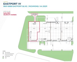 5600-5626 Eastport Blvd, Richmond, VA à louer Plan d’étage– Image 1 sur 1