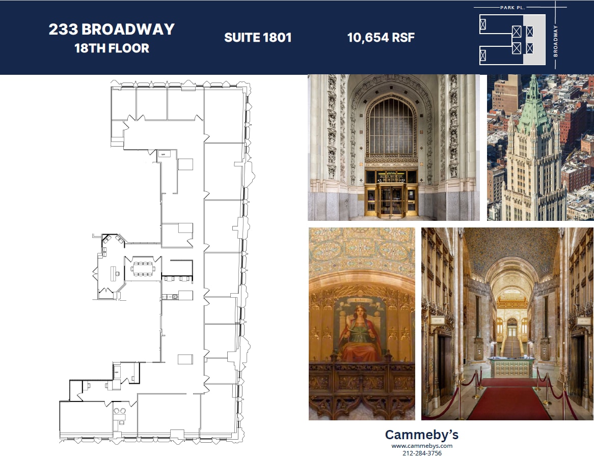 233 Broadway, New York, NY à louer Plan d’étage– Image 1 sur 1