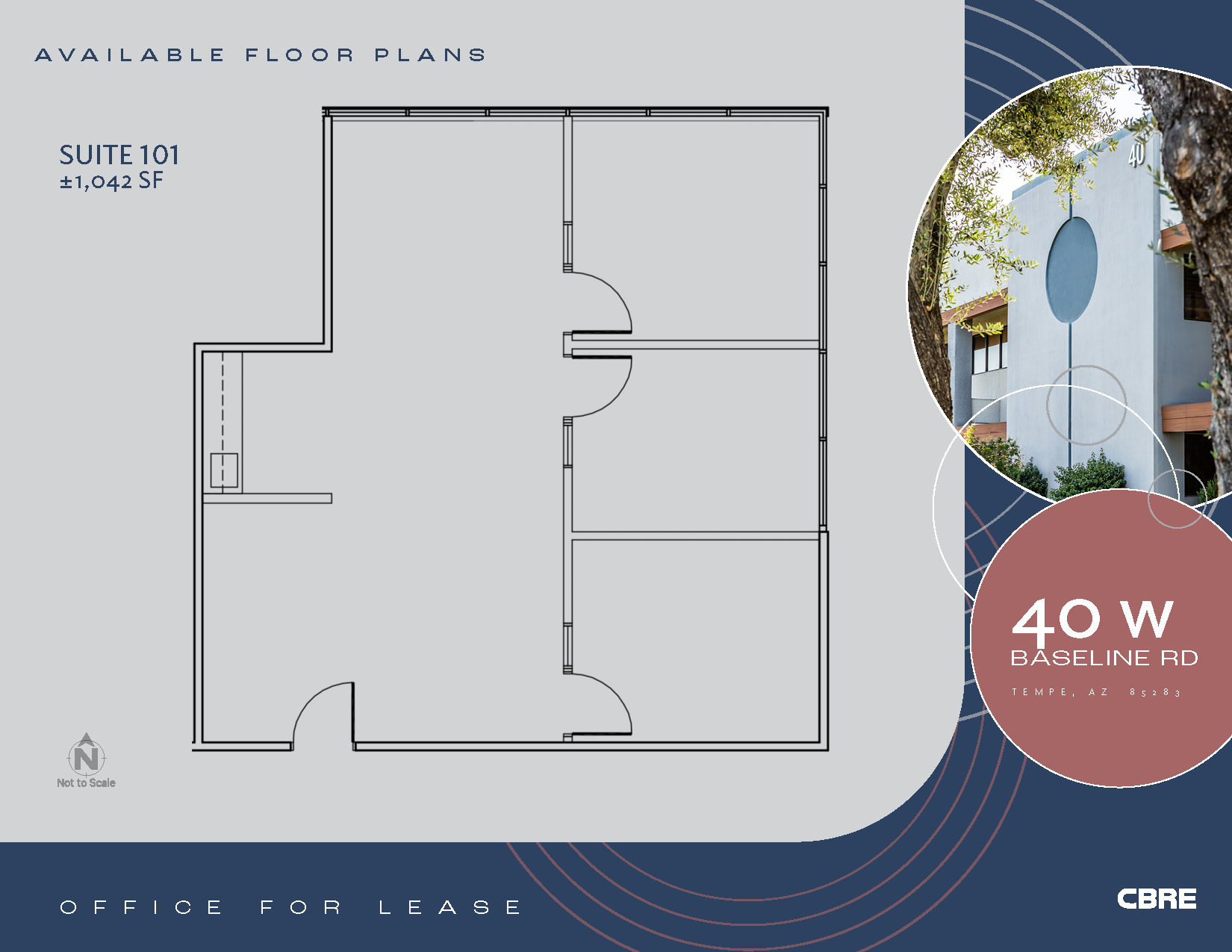 40 W Baseline Rd, Tempe, AZ à louer Plan d’étage– Image 1 sur 5