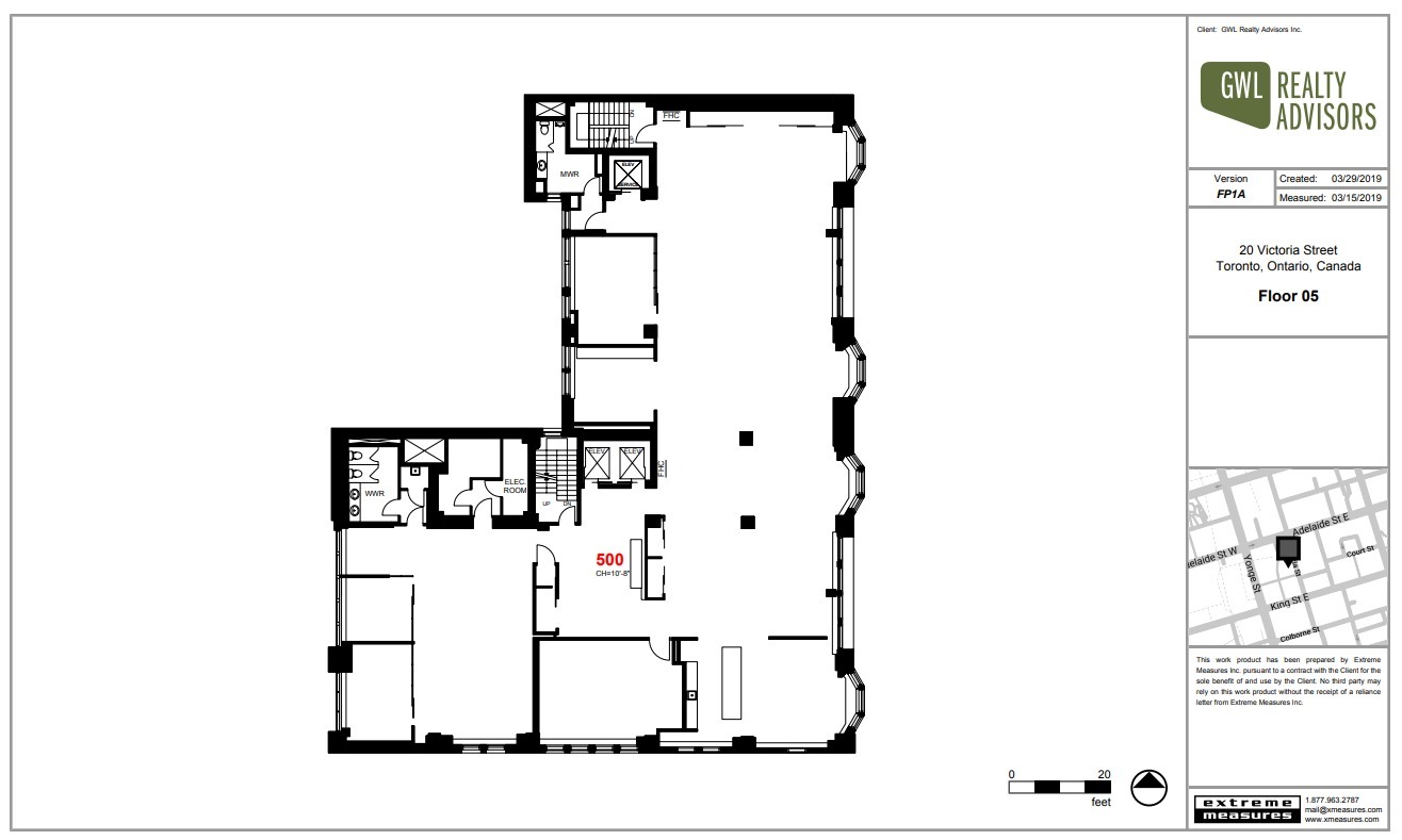 20 Victoria St, Toronto, ON à louer Plan d’étage– Image 1 sur 1