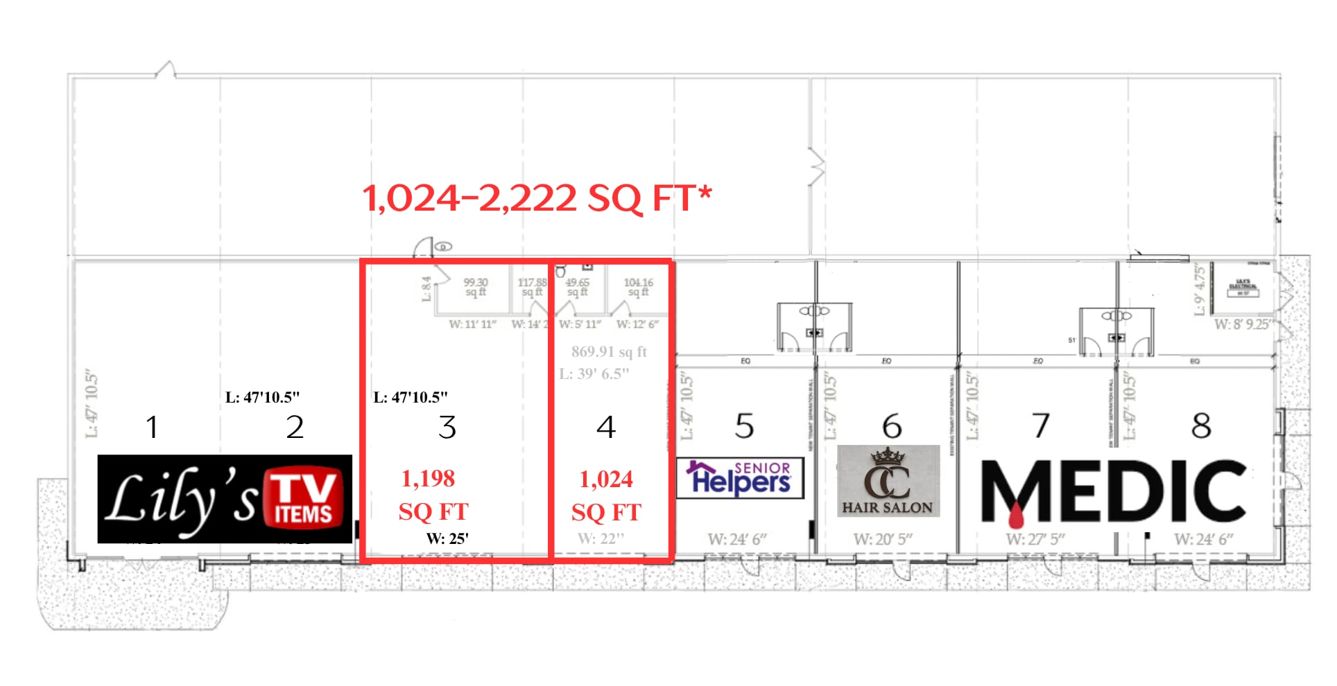 1536 Winfield Dunn Pky, Sevierville, TN à louer Plan d’étage– Image 1 sur 2