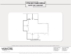 17752 Sky Park Cir, Irvine, CA à louer Plan d’étage– Image 1 sur 1