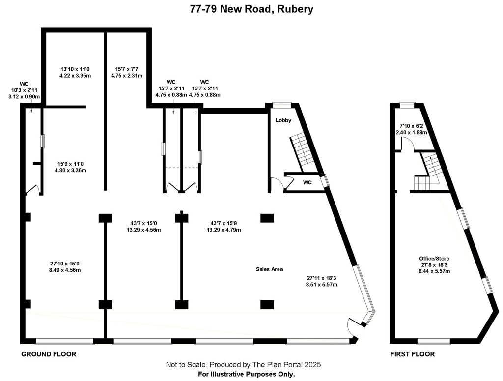 77-79 New Rd, Birmingham à louer Plan d’étage– Image 1 sur 4