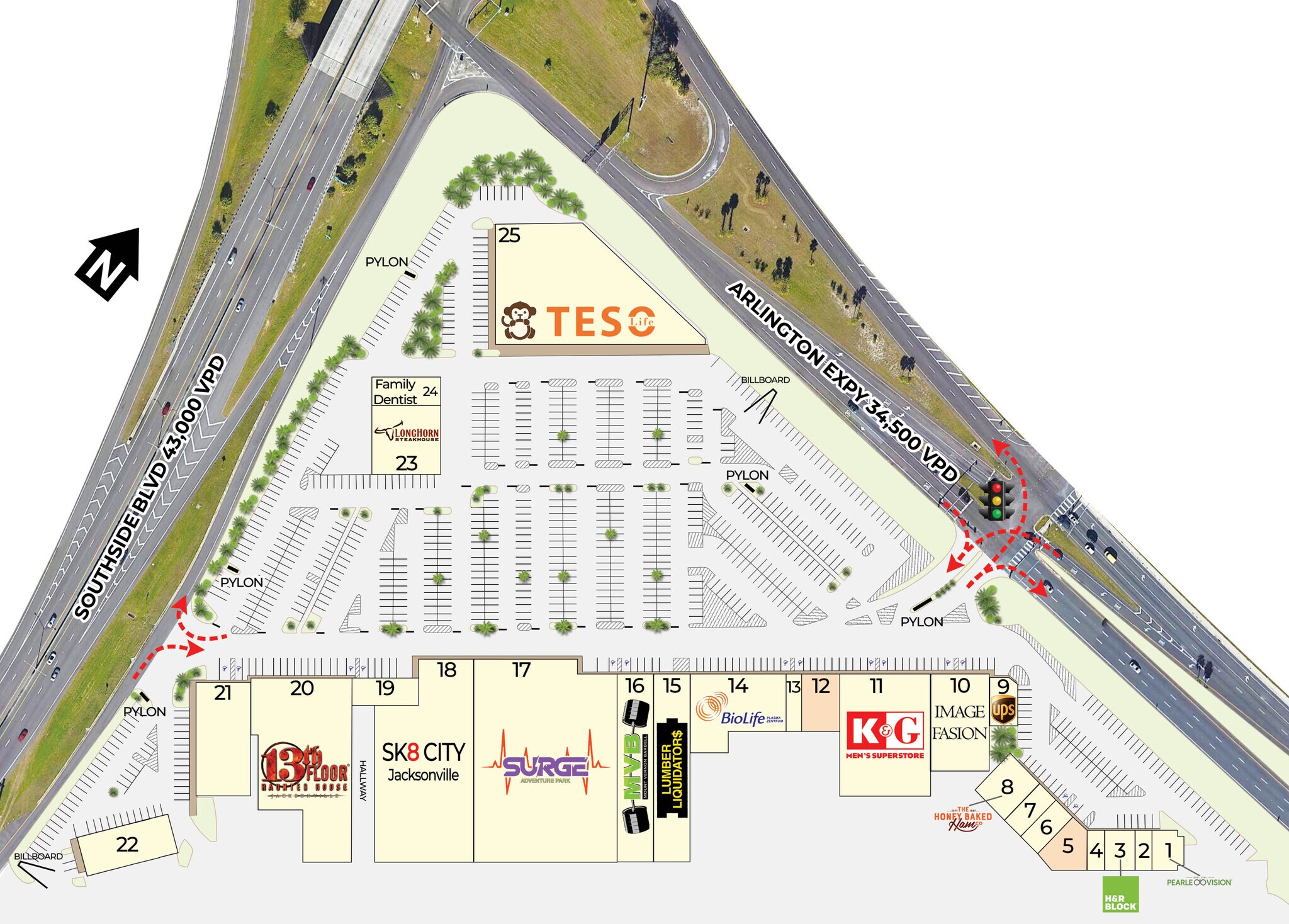 9222-9398 Arlington Expy, Jacksonville, FL à louer Photo intérieure– Image 1 sur 2