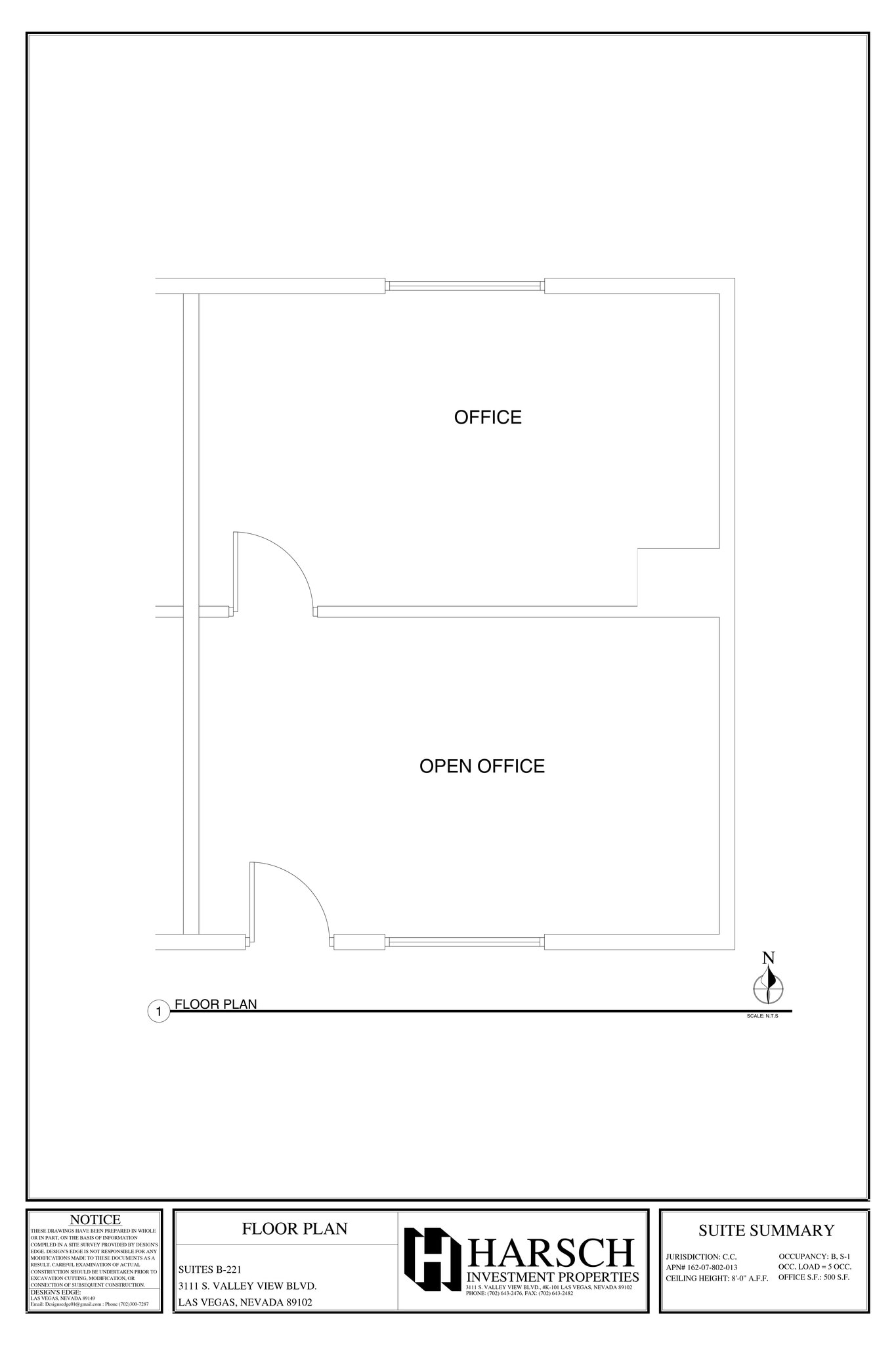 3111 S Valley View Blvd, Las Vegas, NV à louer Plan de site– Image 1 sur 1