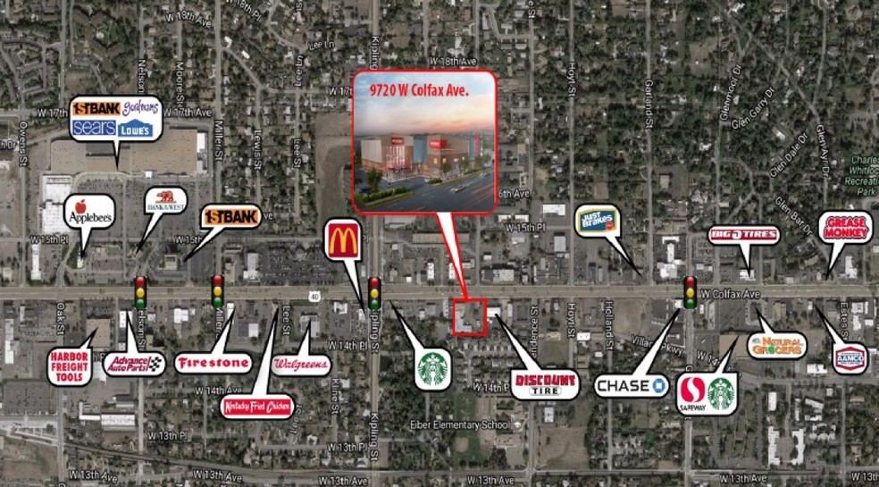 9720 W Colfax Ave, Lakewood, CO à louer - Aérien – Image 3 sur 4