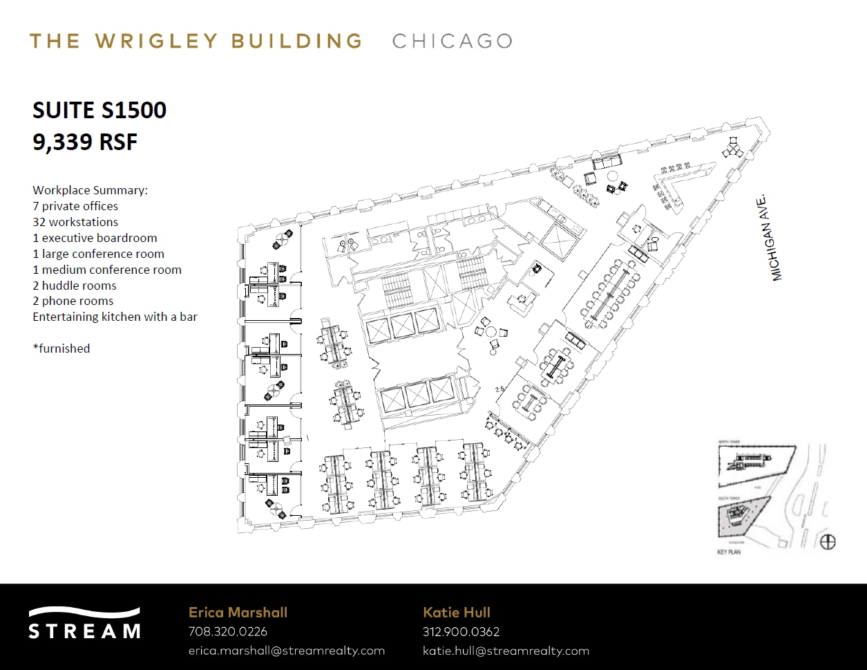 400 N Michigan Ave, Chicago, IL à louer Plan d’étage– Image 1 sur 6