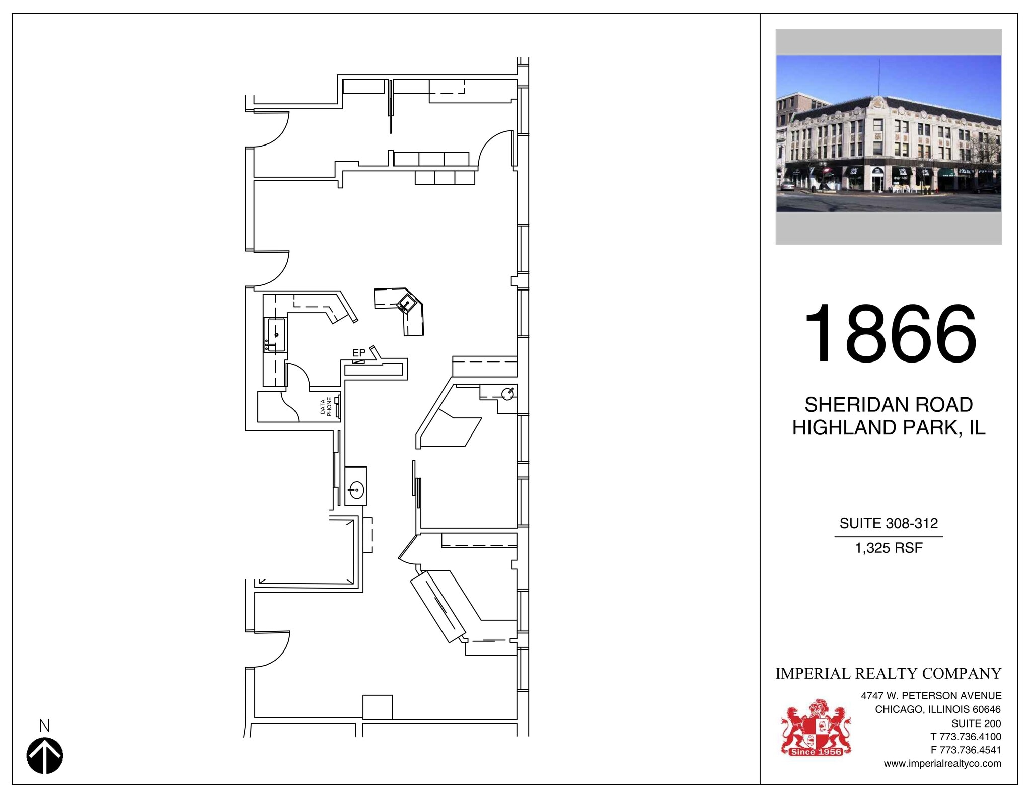 1866 Sheridan Rd, Highland Park, IL à louer Plan de site– Image 1 sur 2