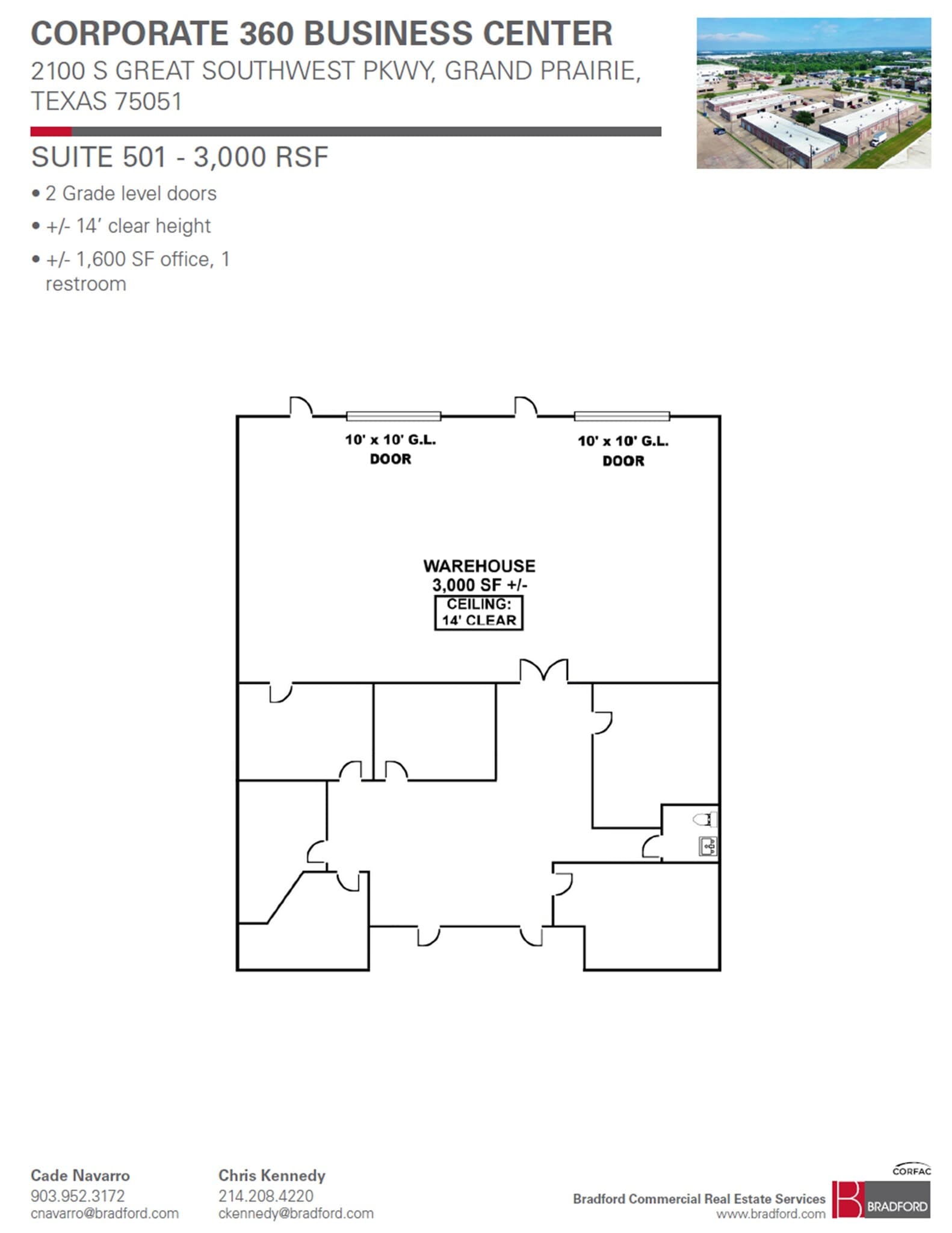 2100 S Great Southwest Pky, Grand Prairie, TX à louer Plan d’étage– Image 1 sur 1