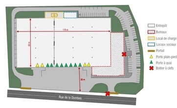 555 Rue De La Dombes, Miribel à louer Plan d’étage– Image 1 sur 1