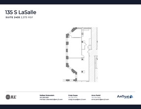 135 S LaSalle St, Chicago, IL à louer Plan d’étage– Image 1 sur 4